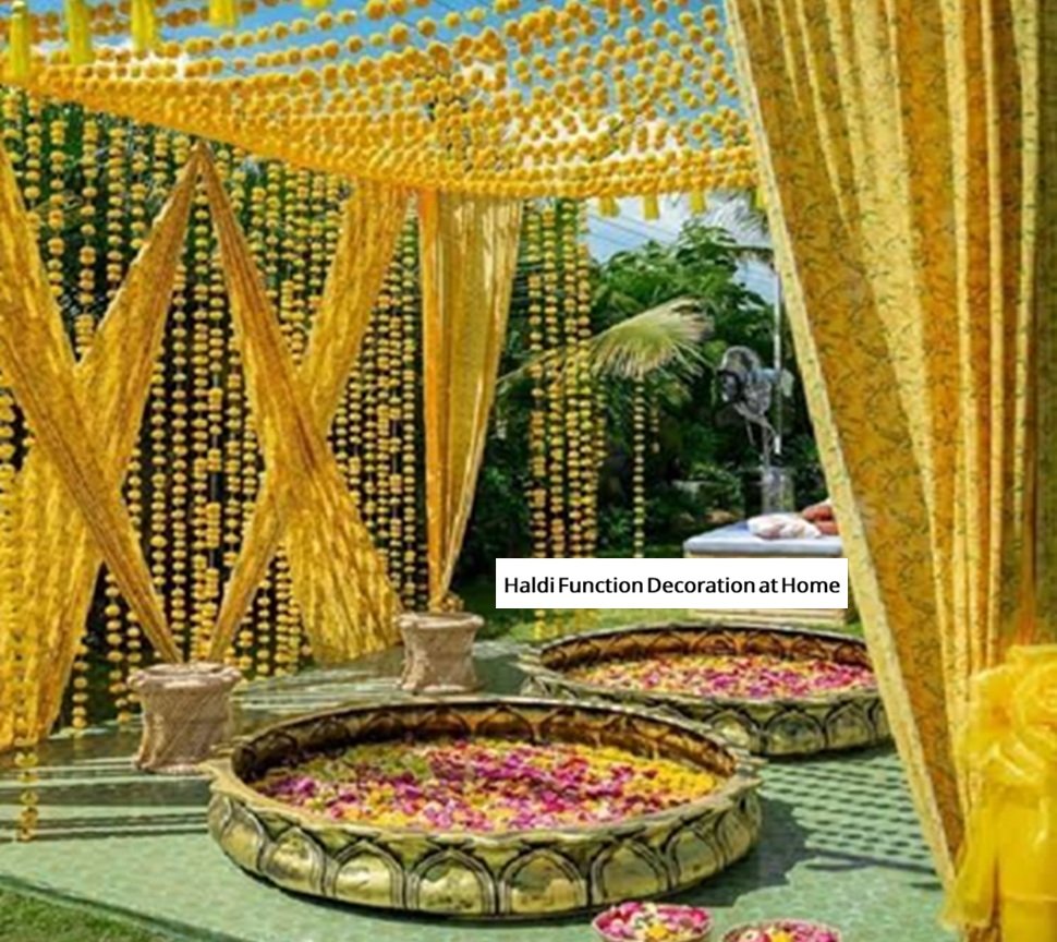 Haldi Function Decoration at Home