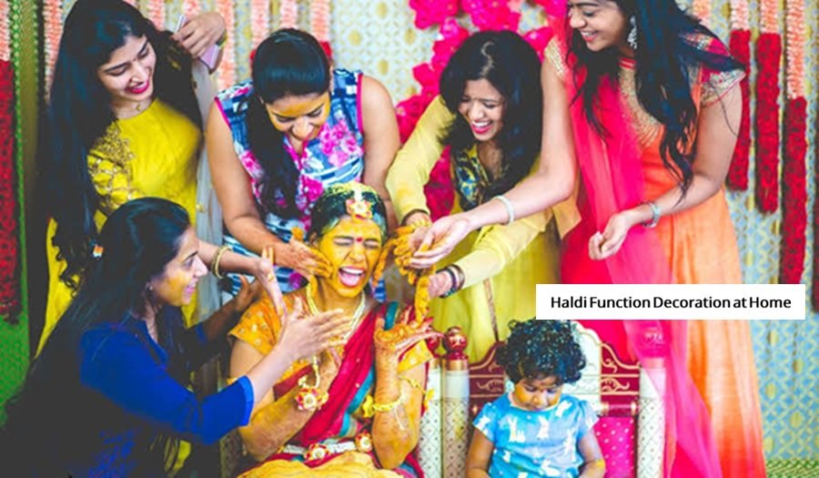Haldi Function Decoration at Home