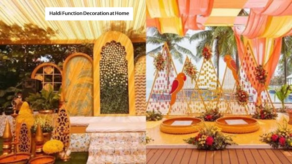 Haldi Function Decoration at Home