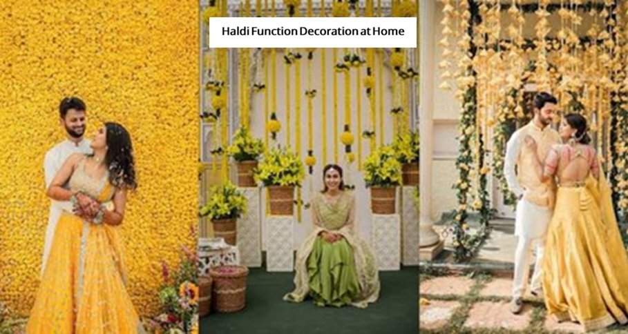 Haldi Function Decoration at Home