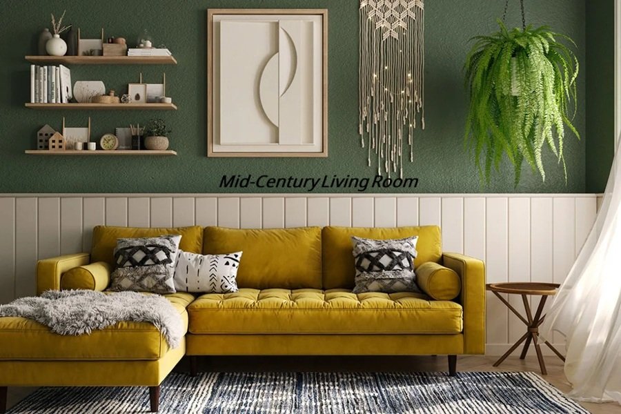 Mid-Century Living Room Blog