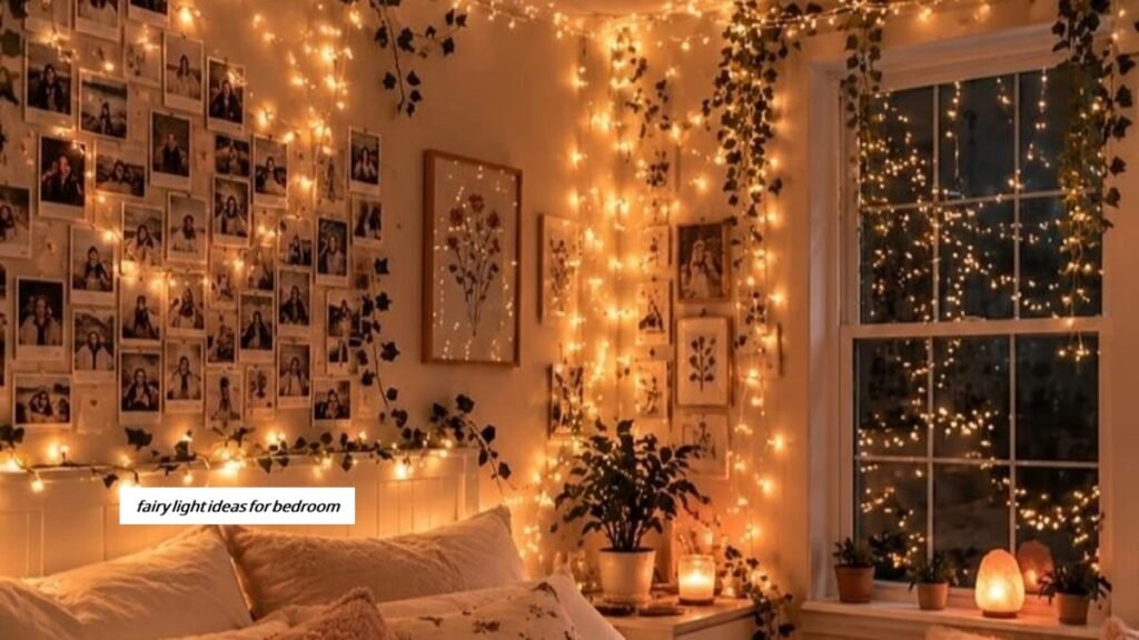 fairy light ideas for bedroom