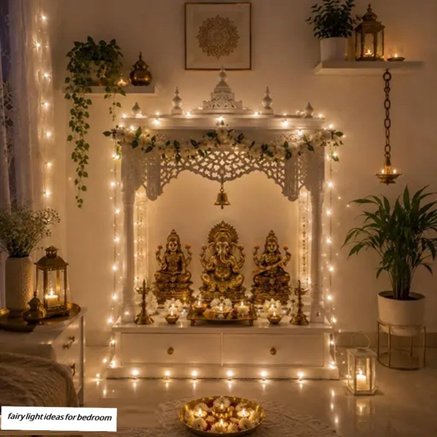 fairy light ideas for bedroom