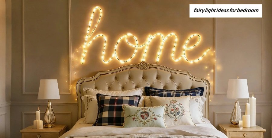 fairy light ideas for bedroom